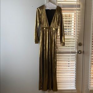 Gold ball gown
